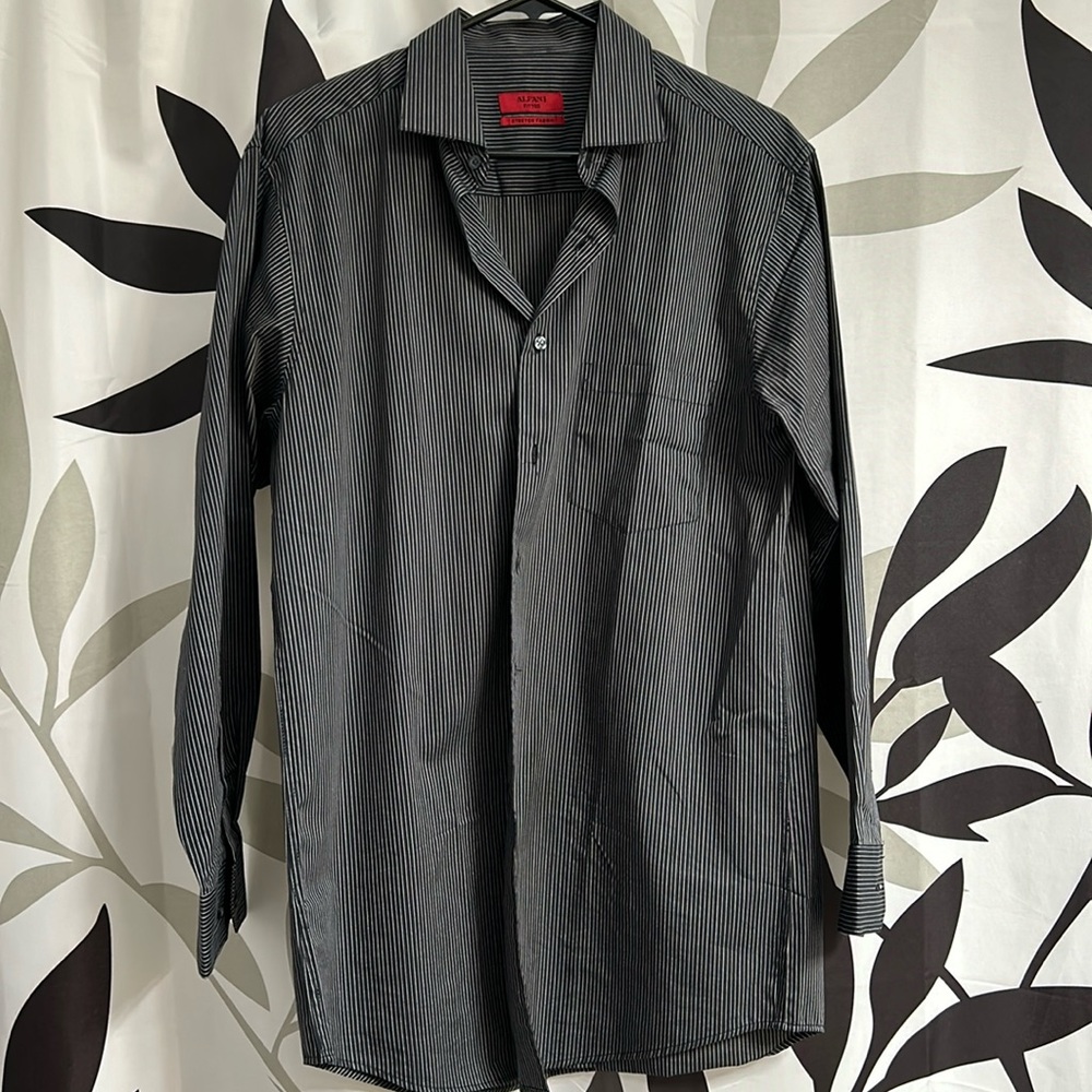 Alfani fitted button up dress shirt